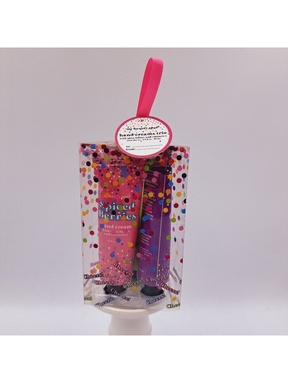 Holiday Shea Butter Hand Cream Trio Spiced Berries Salted Caramel Apple Cider